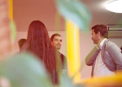 group of people gathering